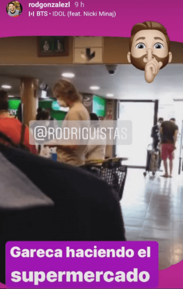 Ricardo Gareca en supermercado. | FOTO: Instagram deRodrigo Gonzáles