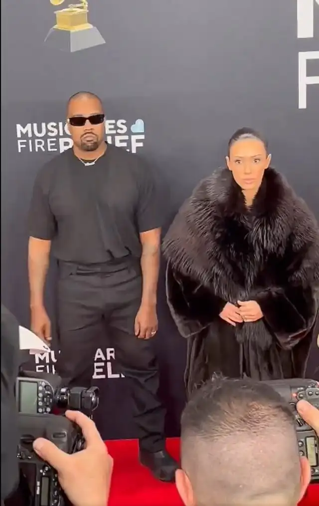  Kanye West y su esposa. Foto: X   