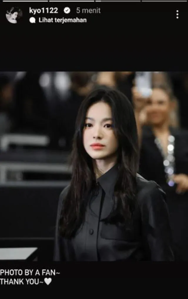 Song Hye Kyo en evento de Fendi. Foto: Instagram