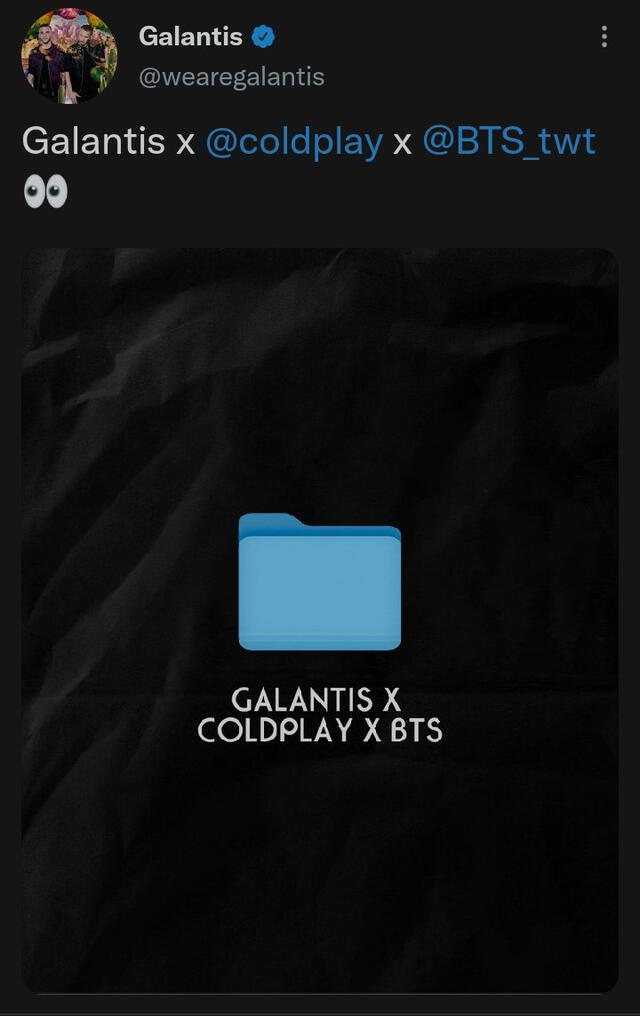 BTS, Coldplay, Galantis, My universe