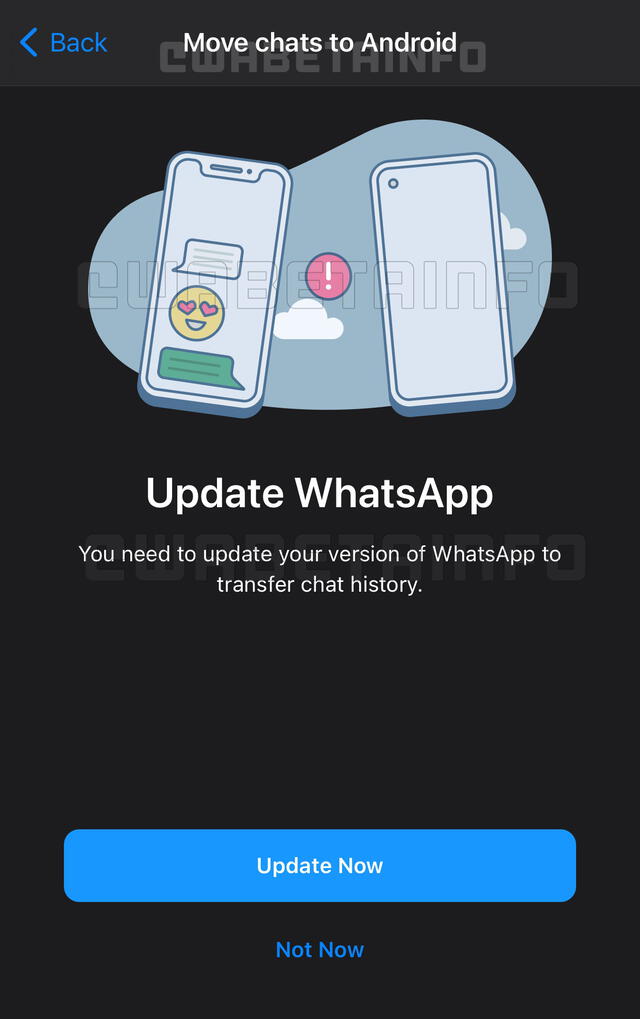 WhatsApp te dejará llevar tus chats de Android a iPhone
