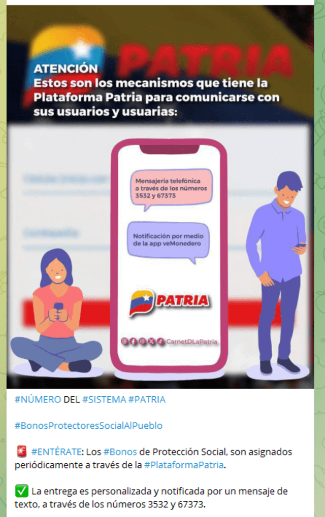 Sistema Patria, Bonos de la Patria, Plataforma Patria, Bonos Venezuela 2024