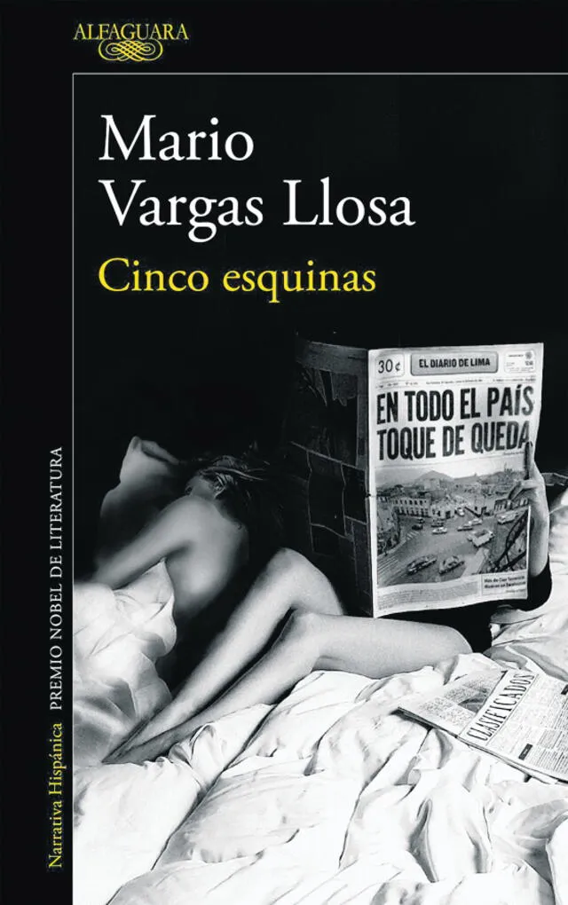 La ciudad. Portada de la novela en la que el nobel peruano recrea situaciones en Lima.