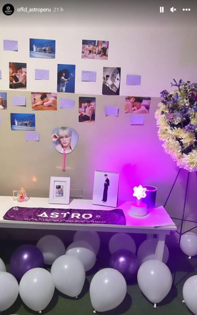 En memoria de Moonbin. Foto: ASTRO Perú   