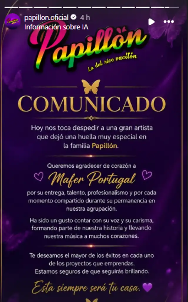 Comunicado de Papillón