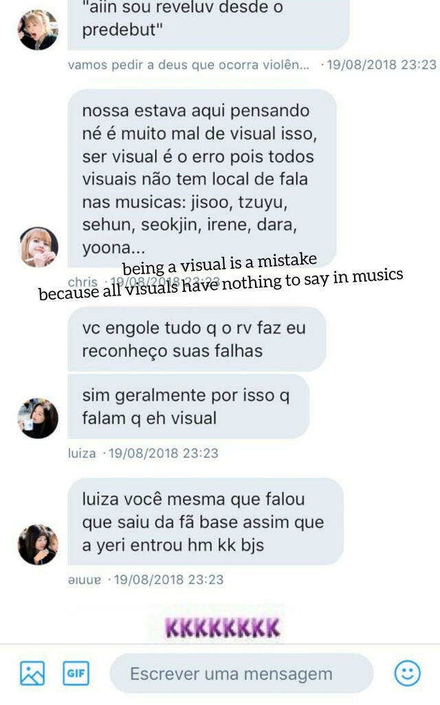 Los administradores de la fanbase BLACKPINK Brasil se burlaron de los visuales de otros grupo K-pop.
