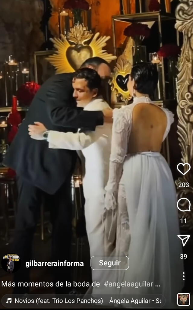 Maryfer Centeno desentraña el significado del fugaz abrazo entre Nodal y Aguilar, ¿Respeto o distancia?. Foto: Instagram gilbarrerainforma   