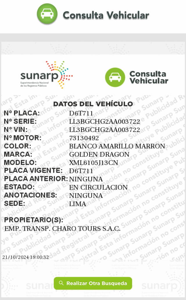  Consulta a la Sunarp. Foto: difusión.   