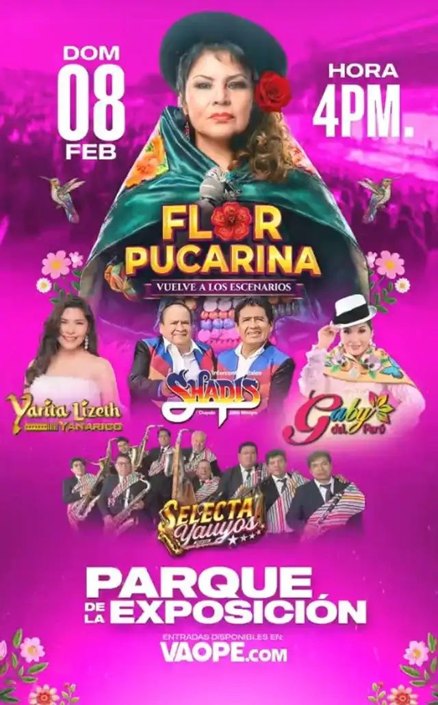 Artistas nacionales estarán en el homenaje a Flor Pucarina. Foto: difusión.   