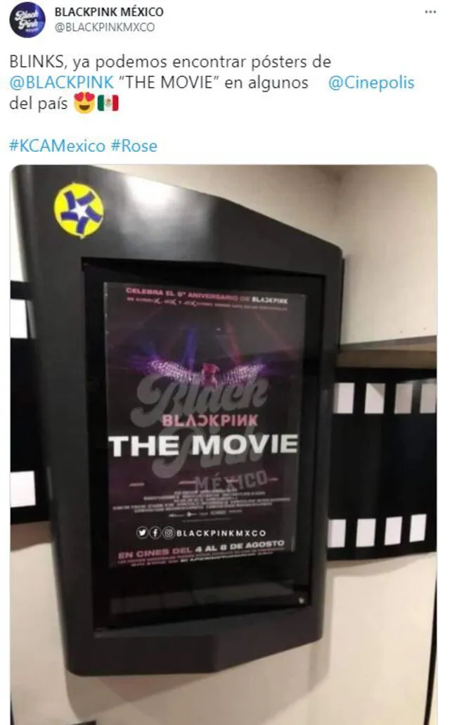 BLACKPINK The Movie: así luce la promoción de la película en México. Foto: BLACKPINK México
