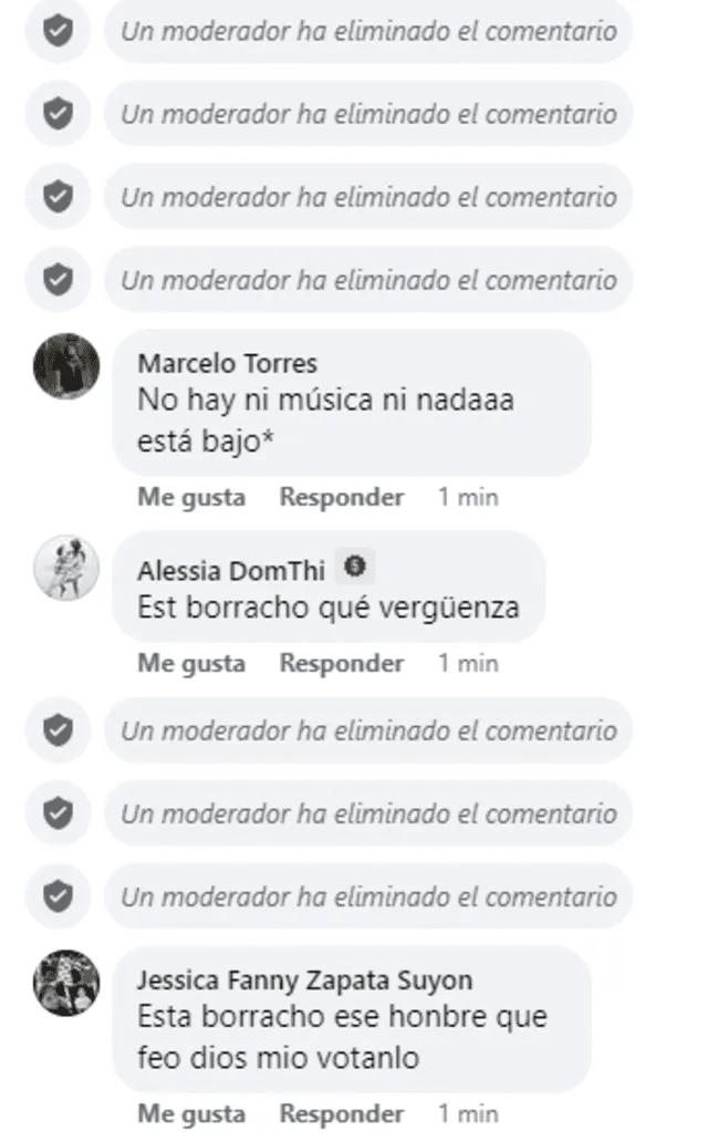  Moderadores de la página eliminaron comentarios hacia Pantera Zegarra. Foto: Facebook/Teletón Perú    