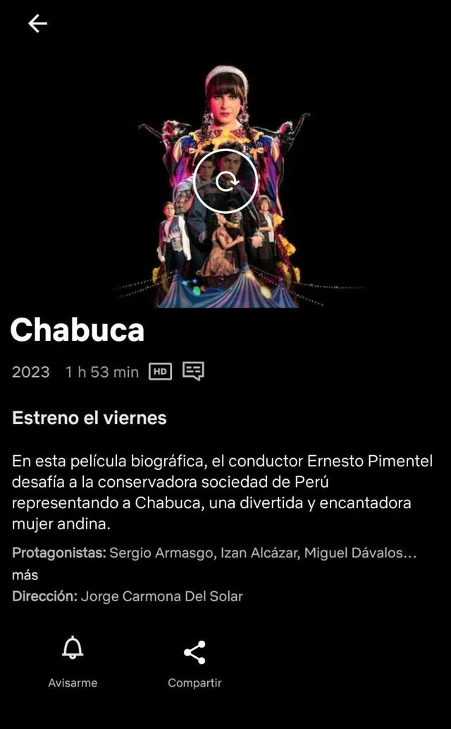  'Chabuca' en Netflix. Foto: captura Netflix   