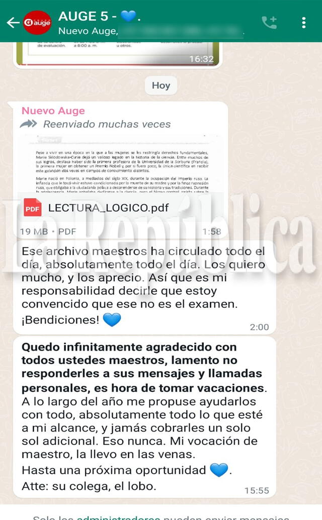 Profesor cusqueño denunció ante Fiscalía filtración de examen de nombramiento. Foto: La República