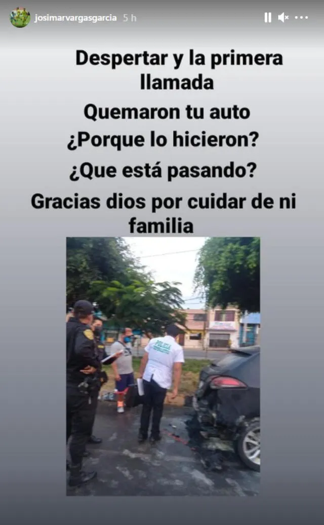 Vargas se pronunció por el ataque en sus redes sociales. Foto: Instagram