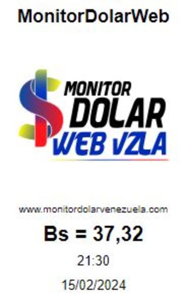    Monitor Dólar hoy, 16 de febrero: precio del dólar en Venezuela. Foto: monitordolarvenezuela.com      