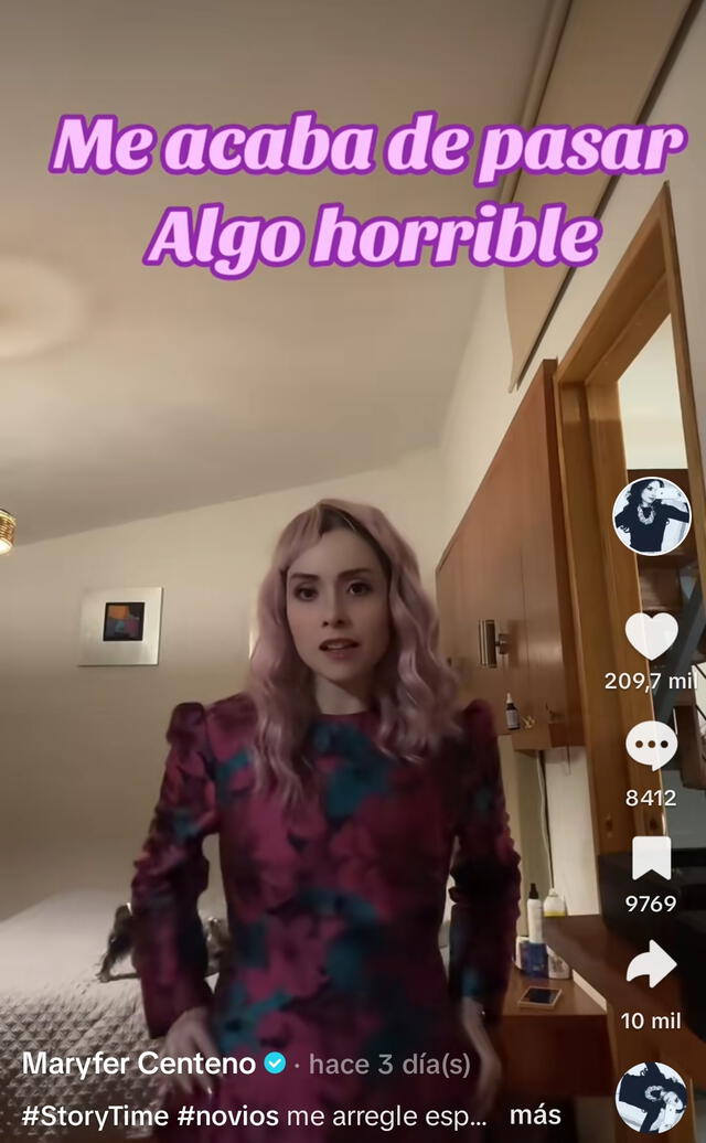 Así era el Look de Maryfer Centeno cuando su esposo le hizo fuerte crítica. Foto:Tiktok maryfercentenom   