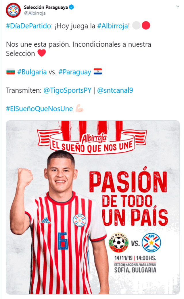 Paraguay vs. Bulgaria EN VIVO por el amistoso internacional