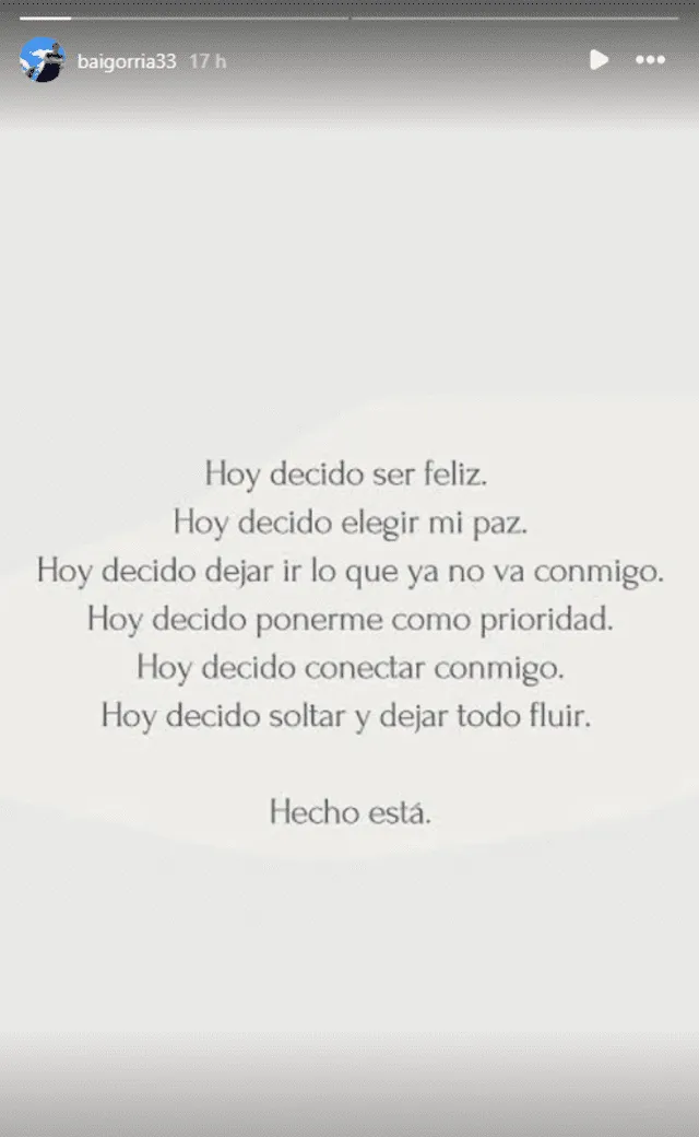 Sergio Baigorria Jr. no se pronunció de manera directa hacia su madre. Foto: Instagram / Sergio Baigorria   