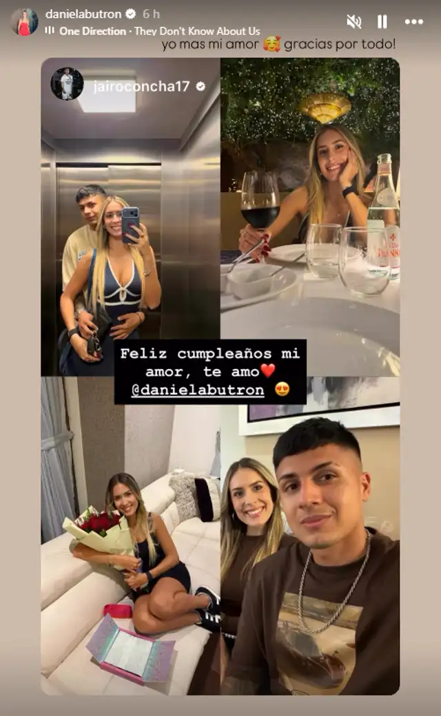Jairo Concha y la romántica publicación a Daniela Butrón. Foto: Instagram. Jairo Concha y la romántica publicación a Daniela Butrón. Foto: Instagram.