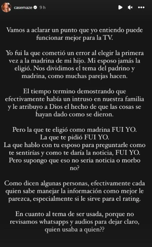  Cassandra Sánchez responde fuerte y claro a Magaly Medina. Foto: Instagram   