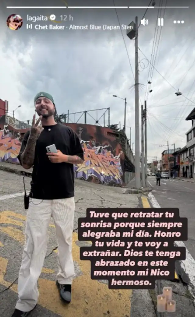 Nicolás formaba parte de la producción de 'Sin senos sí hay paraíso'