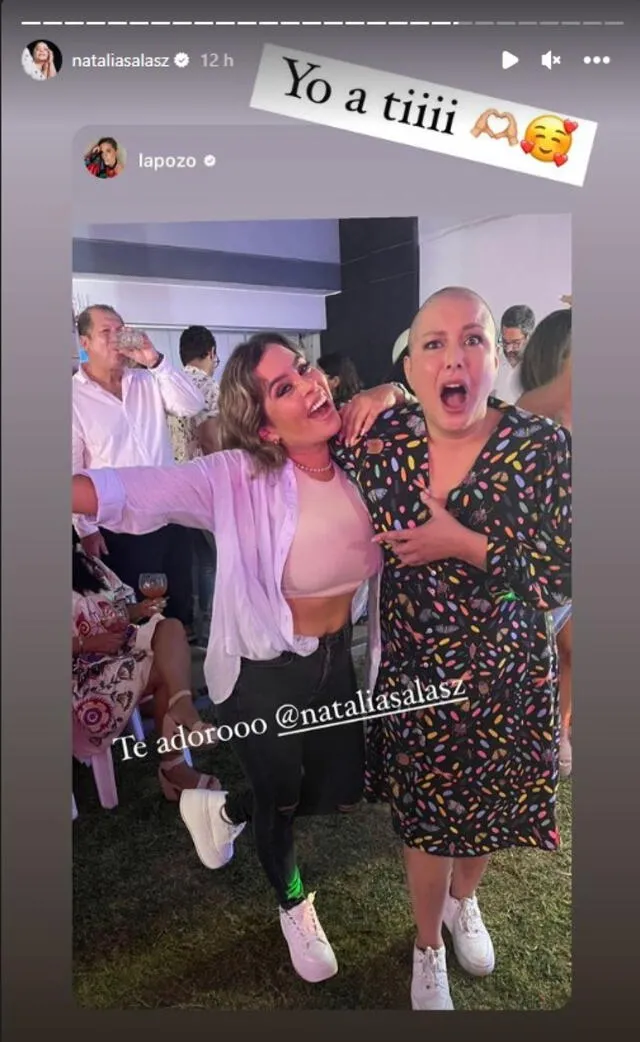 Ethel Pozo acompañó a Natalia Salas en la fiesta "Celebra la vida". Foto: captura/Natalia Salas/Ethel Pozo/Instagram   