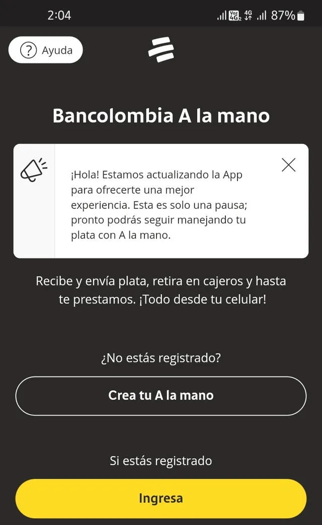 error bancolombia | falla app bancolombia | caída bancolombia  