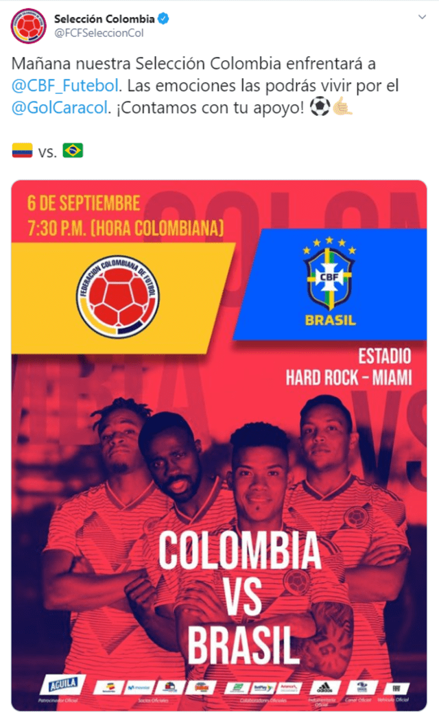 Colombia vs. Brasil: previa del partido amistoso Fecha FIFA en el estadio 'Sun Life'