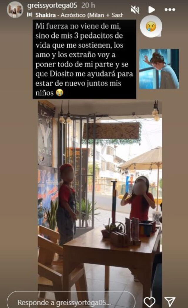 Greissy Ortega dedica mensaje a sus hijos. Foto: instagram Greissy Ortega dedica mensaje a sus hijos. Foto: instagram