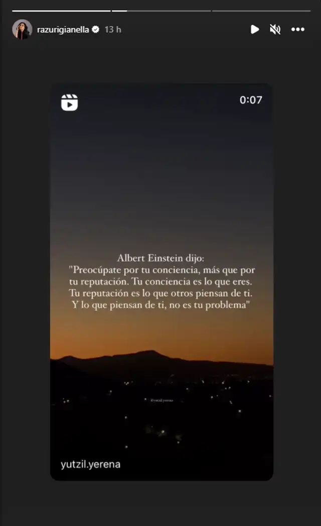  Gianella Rázuri continúa manteniendo su silencio luego del ampay. Foto: captura de Instagram/Gianella Razuri  