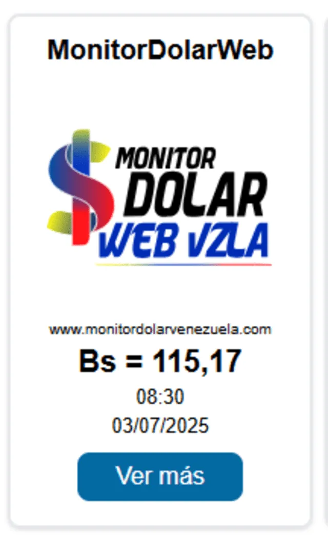 Conoce el precio de la divisa estadounidense hoy 3 de julio. Foto: Monitor Dólar Conoce el precio de la divisa estadounidense hoy 3 de julio. Foto: Monitor Dólar
