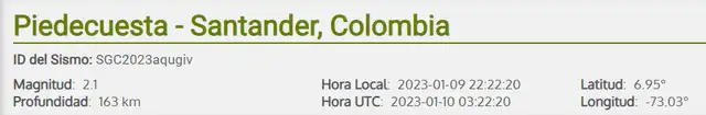 Temblor en Colombia Temblor en Colombia
