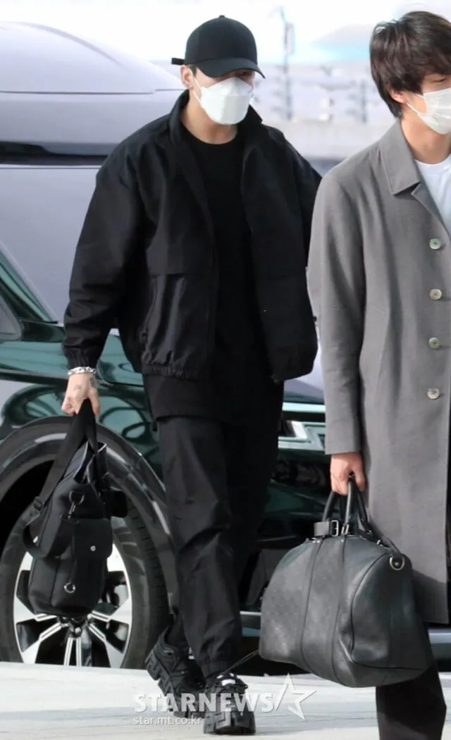 Jungkook, BTS, Los Ángeles, aeropuerto