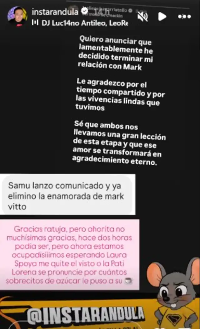 Leslie Echevarria da por terminada su relación con Mark Vito