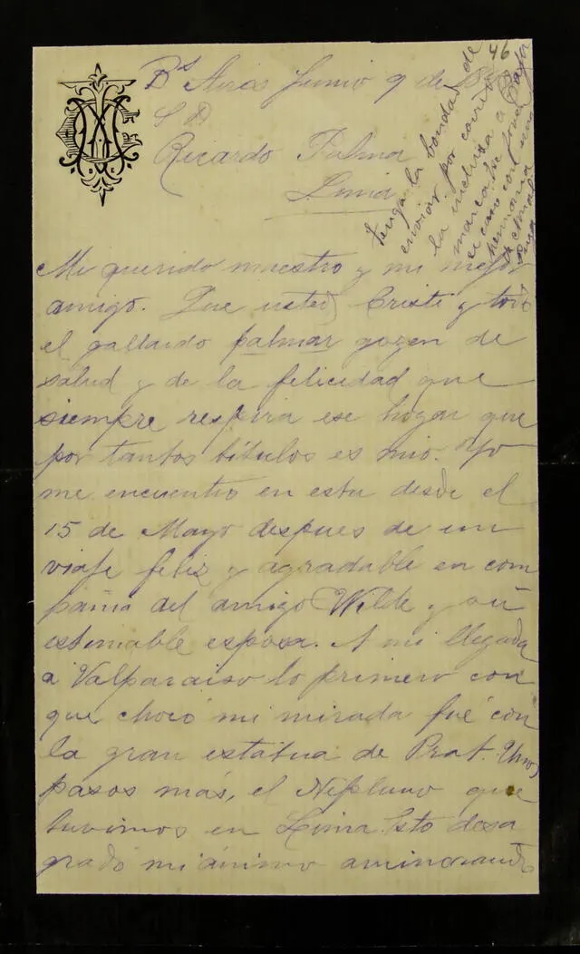 Cartas de colección Ricardo Palma.