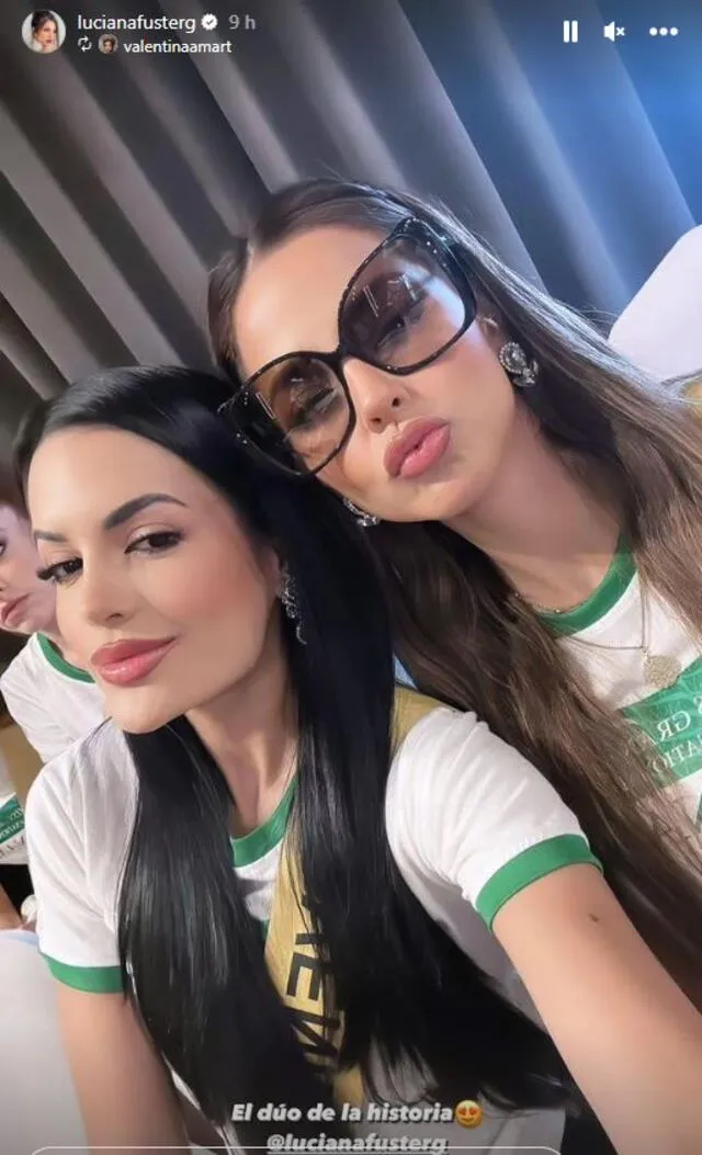 Luciana y valentina posan en una de las actividades del Miss Grand International 2023. Foto: Instagram<br><br>    