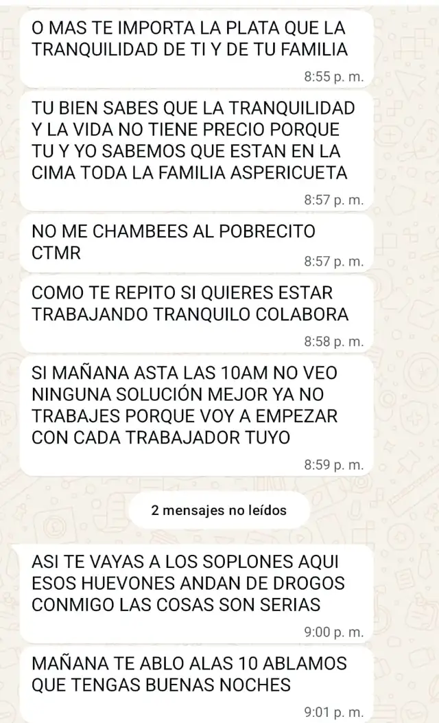 Amenazan al dueño de Caribeños de Gudalupe. Amenazan al dueño de Caribeños de Gudalupe.