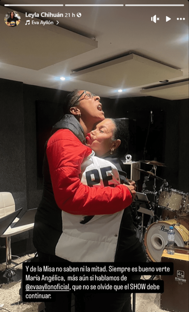 Leyla Chihuán dedica emotivo mensaje a Eva Ayllón. Foto: Instagram/Eva Ayllón Leyla Chihuán dedica emotivo mensaje a Eva Ayllón. Foto: Instagram/Eva Ayllón