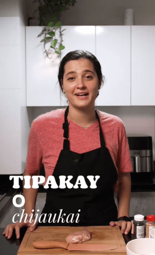 El video que hizo viral a 'Majo con Sabor' fue en el que hizo escoger a su producción entre tipakay y chijaukai. Foto: @majoconsabor/ TikTok