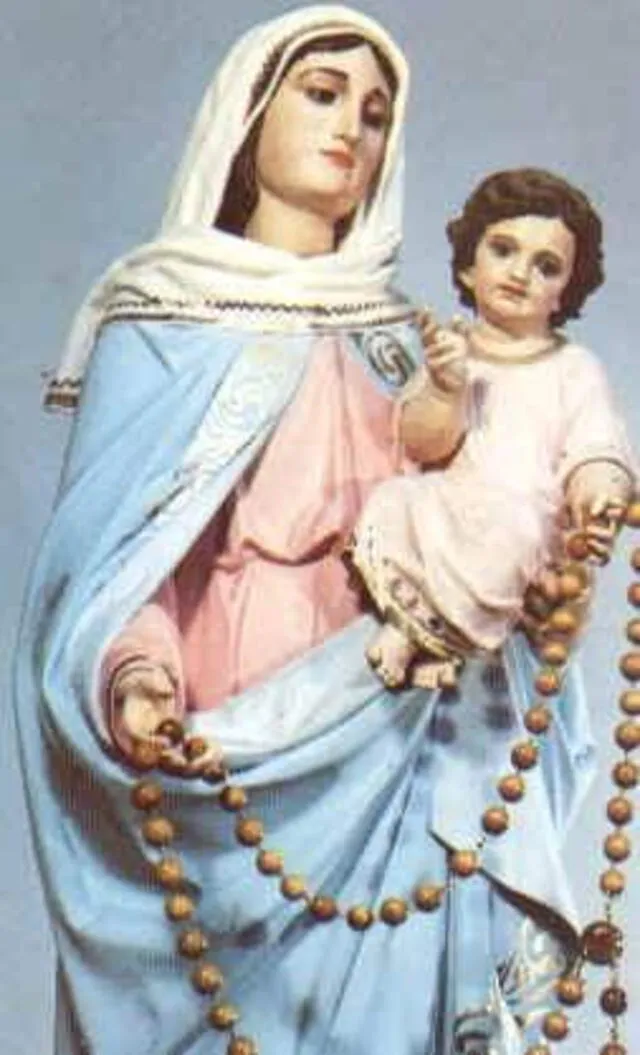 Imágenes de la Virgen del Rosario. Foto: difusión    