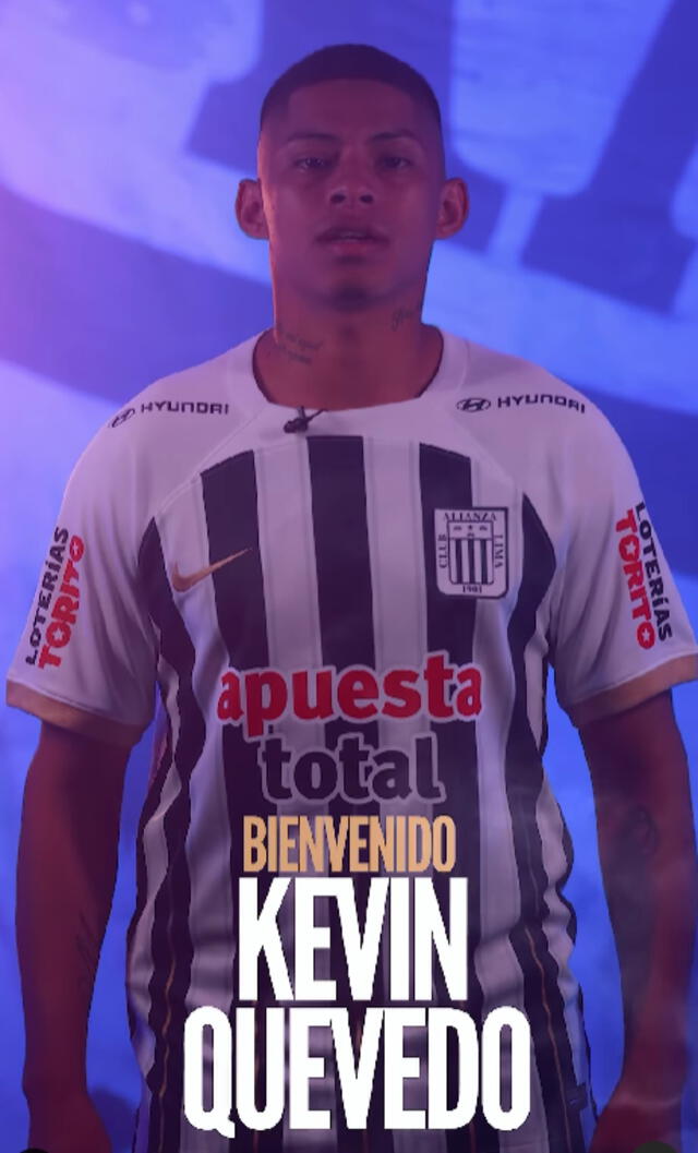  Kevin Quevedo es el nuevo jugador de Alianza Lima. Foto: cuenta de X Alianza Lima   