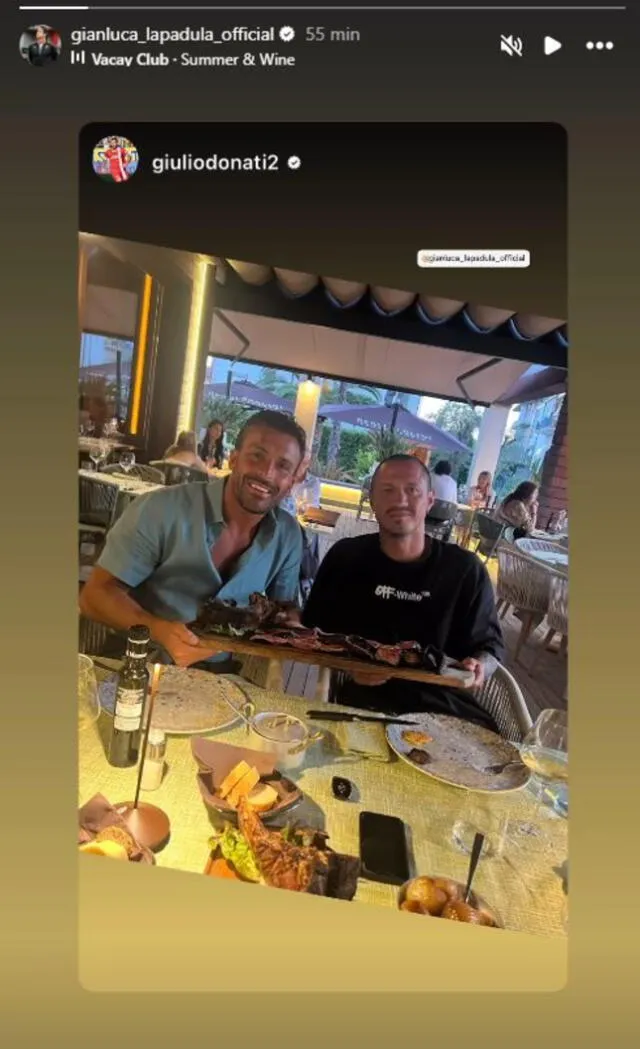 Lapadula compartió foto de su nuevo look. Foto: Instagram   