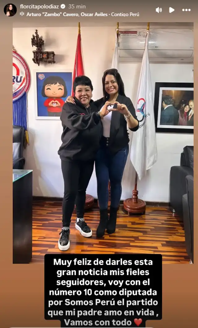 Florcita Polo Díaz anuncia su candidatura a diputada. Foto: Instagram