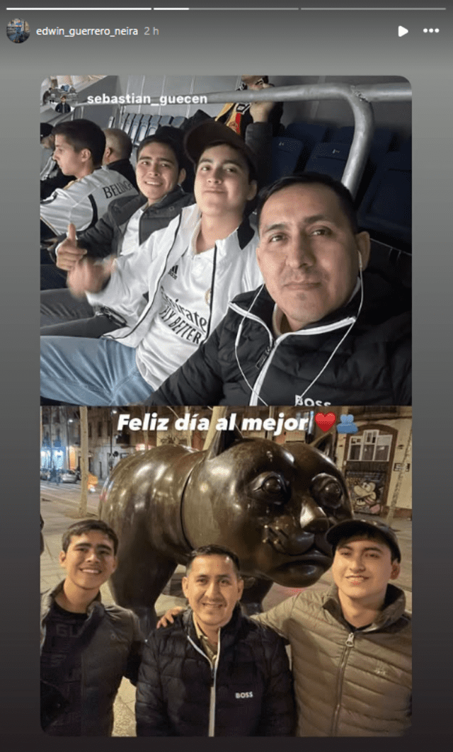 Publicación de Sebastián Guerrero. Foto: Instagram Publicación de Sebastián Guerrero. Foto: Instagram