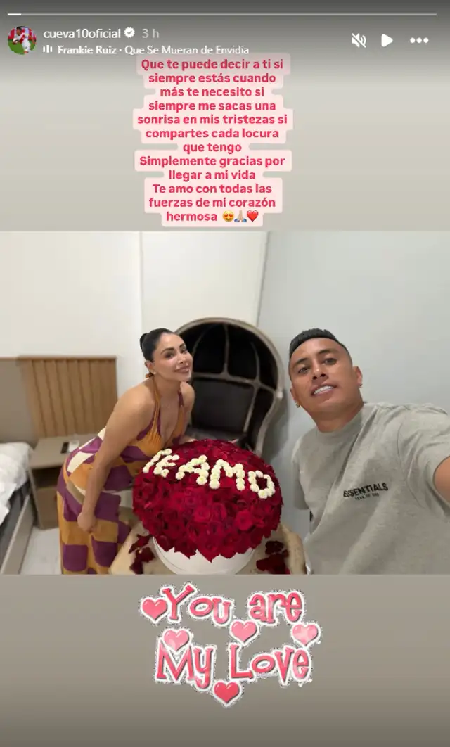 Christian Cueva se derrite de amor por Pamela Franco   