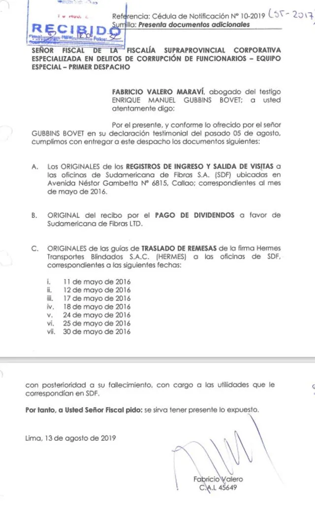 Fallecido Juan Rassmuss, su sobrino Enrique Gubbins le siguió dando dinero a Keiko Fujimori: US$1.000.000 en 7 armadas. Foto: La República Fallecido Juan Rassmuss, su sobrino Enrique Gubbins le siguió dando dinero a Keiko Fujimori: US$1.000.000 en 7 armadas. Foto: La República