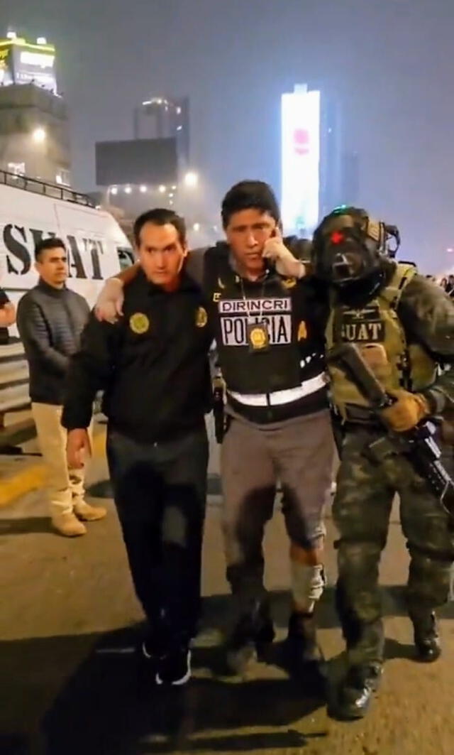 El coronel PNP Juan Carlos Montúfar fue herido en la pierna izquierda