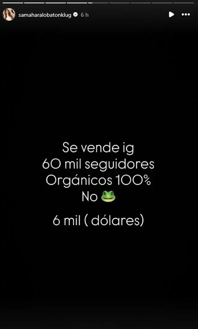 Mensaje que dejó Samahara Lobatón en su cuenta de Instagram