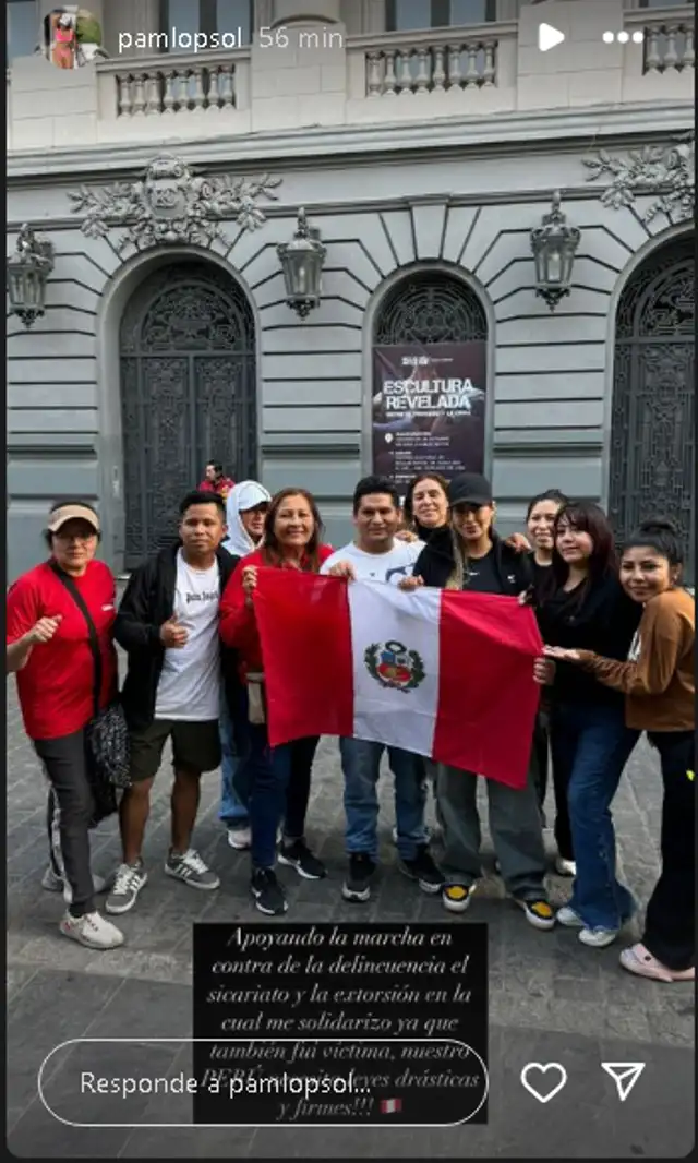 Pamela López accedió a tomarse fotos con las personas que la reconocían. Foto: Instagram.   