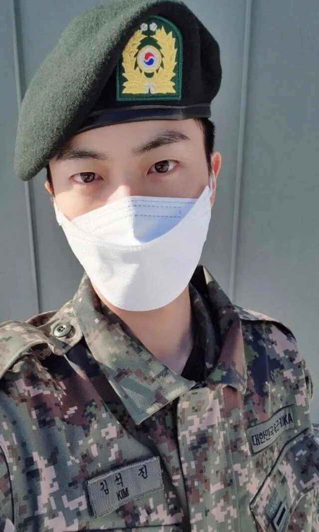  Jin de BTS inició el servicio militar el 13 de diciembre. Foto: Weverse   